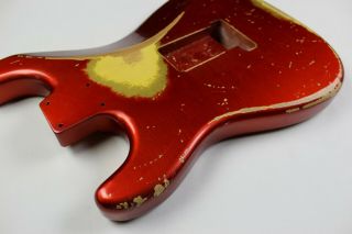 MJT Official Custom Vintage Age Nitro Guitar Body Mark Jenny VTS Candy Apple Red 9