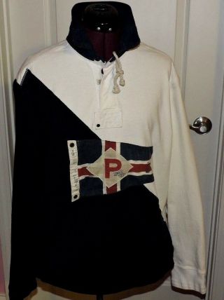 Ralph Lauren Vintage Pullover (Shelter Island) British Pennant Men ' s Size XXL 10