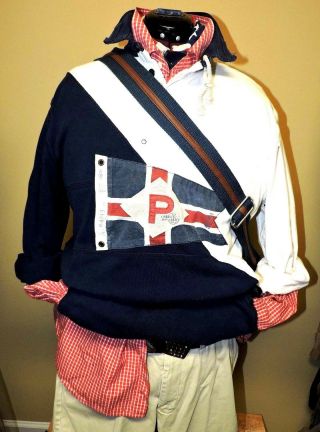Ralph Lauren Vintage Pullover (Shelter Island) British Pennant Men ' s Size XXL 4