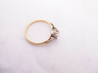 18ct gold diamond ring,  art deco 1/2 carat diamond solitaire 18k 750 2