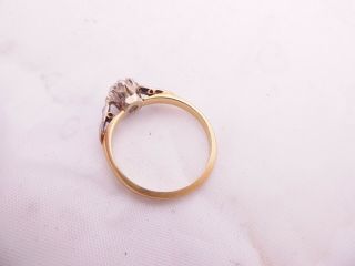 18ct gold diamond ring,  art deco 1/2 carat diamond solitaire 18k 750 5