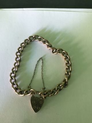 9ct Gold Vintage Charm Bracelet 18g