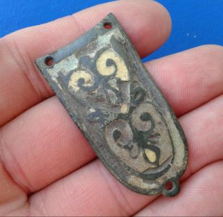 Ancient Bronze Artifact With Enamels.