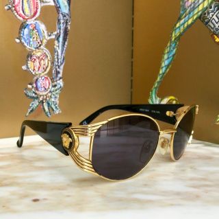 Gianni Versace Black Mod S64 Col 49l Sunglasses As Seen On Rihanna