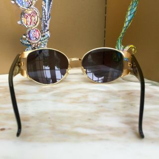 GIANNI VERSACE black Mod S64 Col 49L sunglasses as seen on Rihanna 6