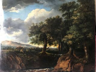 Fine Old Master Landscape Oil Painting Antique 19th Century