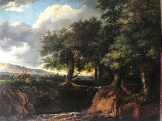 FINE OLD MASTER LANDSCAPE OIL PAINTING ANTIQUE 19th Century 2