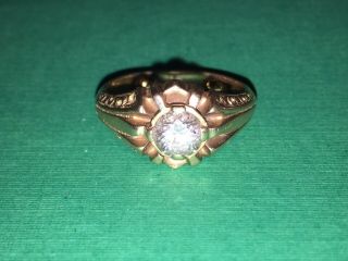 1 Ct Antique Natural Diamond Ring 14k Carat Gold Ornate Vintage 14 K Jewelry