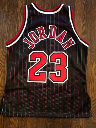 Michael Jordan Vintage Bulls Jersey (rare Red Pinstripe) 4