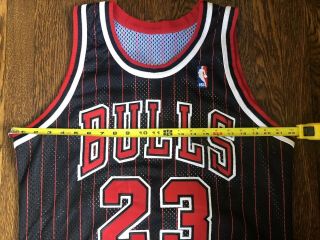 Michael Jordan Vintage Bulls Jersey (rare Red Pinstripe) 7