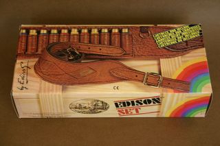 Vintage Rare Edison Giocattoli Montecarlo Cartidge Belt Cap Gun Cal.  12 Italy