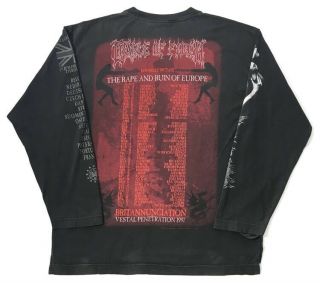 CRADLE OF FILTH vintage 1997 longsleeve shirt XL 1990s black metal 2