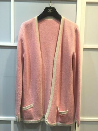 100 Authentic Vintage Chanel Longsleeve Cardigan With Chanel Logo