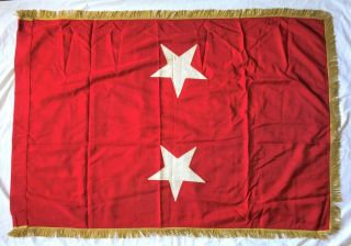 US Army WWII Korean War Major General ' s (2 Star) Flag,  36 