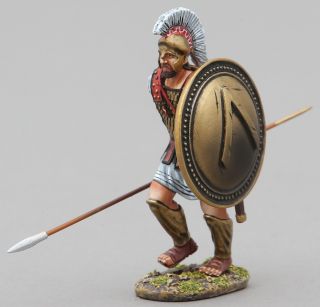 Thomas Gunn Ancient Greeks & Persians Spa032a Spartan Charging Lambda Shield Mib