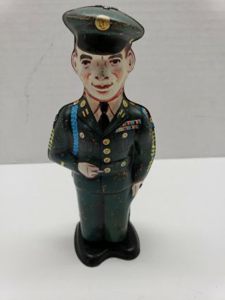 Vintage Tin Wind - Up Walking Policeman 882 - F As It Should