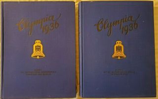 German Ww 2 - Olympia 1936 Photo Books Edition 1 & 2 - 2 Books W/covers