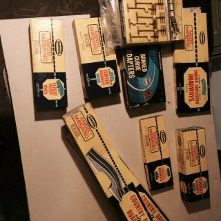 AURORA Vintage HO slot cars and track.  Includes two pit kits with cars/parts. 2
