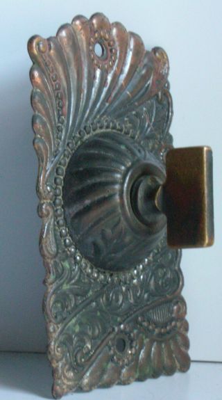 Vintage Antique Victorian Copper & Brass Mechanical Twist Door Bell Key Ringer