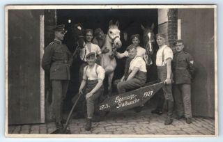 Antique Ww1 German Real Photo Rppc Postcard Muscular Soldiers Beefcake Gay Int.