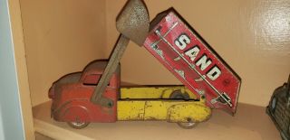 Marx Sand & Gravel Dump Truck Metal Tin Model 117 - G