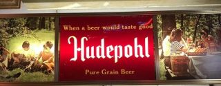 Vintage Hudepohl Lighted Beer Sign