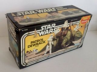 VINTAGE 1983 STAR WARS PATROL DEWBACK ACTION FIGURE SET. 4