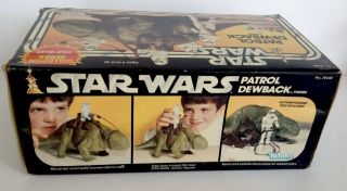 VINTAGE 1983 STAR WARS PATROL DEWBACK ACTION FIGURE SET. 6