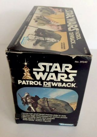 VINTAGE 1983 STAR WARS PATROL DEWBACK ACTION FIGURE SET. 7