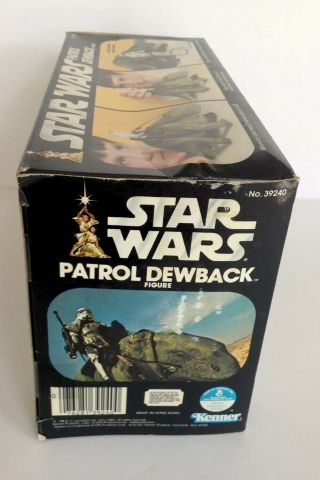 VINTAGE 1983 STAR WARS PATROL DEWBACK ACTION FIGURE SET. 8