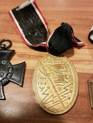 3 German War Merrit Cross Combatants,  Black widows,  Kyffhäuser medaille GREAT 3
