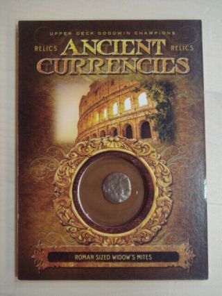 2019 Goodwin Champions Ancient Currencies Relic Ac - 4 Roman Sized Widow 