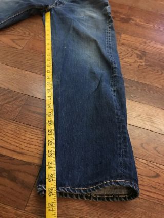 Vintage 50’s Levis 501 Jerky Tag/ Hidden Rivets Big E Redline Jeans - 29 X 26 8