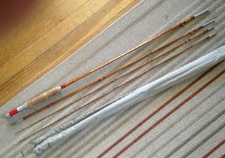 Vintage Montague - Redwing Split - Bamboo 3 Pc Fly Fishing Rod Spare Tip W/case