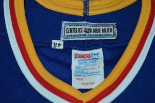 Vtg St Louis Blues CCM 1990s Authentic Hockey Jersey Sz 48 Fight Strap 4