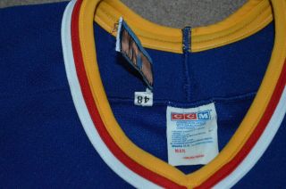 Vtg St Louis Blues CCM 1990s Authentic Hockey Jersey Sz 48 Fight Strap 5