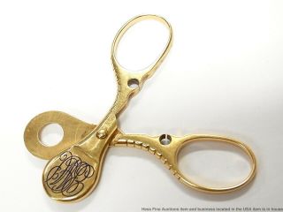Rare Huge 14k Gold Antique Fancy Cigar Cutter for Watch Fob or Chain 27.  3 grams 5