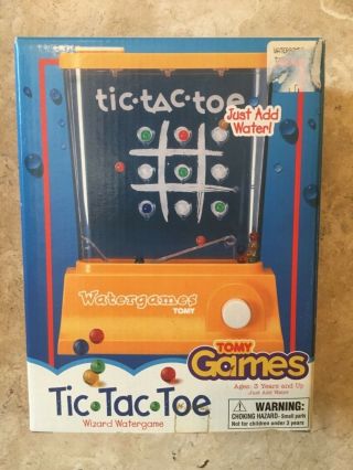 Vintage Tomy Water Games Tic Tac Toe Classic Wizard Watergame Toy