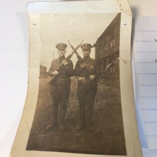 Antique World War 1 Photo with ANSCO FOLDING CAMERA - that took the photo 2