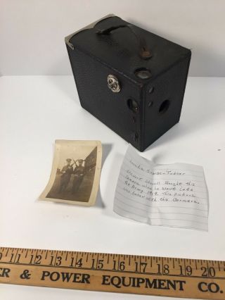 Antique World War 1 Photo with ANSCO FOLDING CAMERA - that took the photo 3