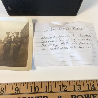Antique World War 1 Photo with ANSCO FOLDING CAMERA - that took the photo 4