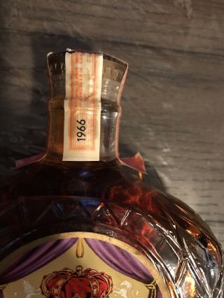 Crown Royal Vintage 1966 Rare Still .  ”EMPTY” Bottle 4