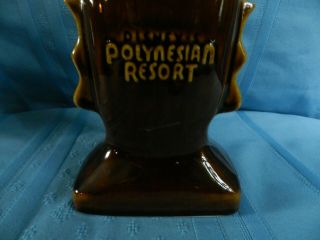 Vintage Disney ' s Polynesian Resort Tiki Mug with Lid 4