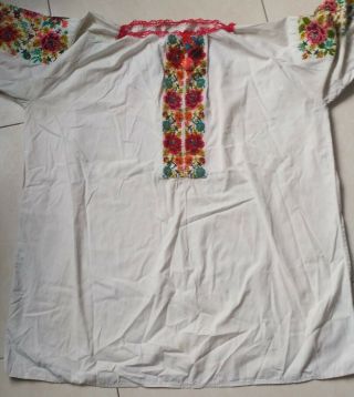 BIG Ukrainian vintage embroidered blouse,  1930 - 1940,  XL - 2XL,  Ukraine 5