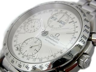 OMEGA Speedmaster Chronograph Automatic Triple Calendar Watch 3521.  30 w/Box 11