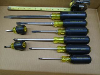 Vintage Stanley USA 8 - Piece Cushion Grip Screwdriver Set with Pouch 2