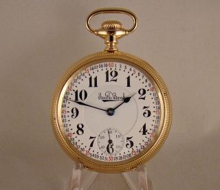 South Bend " The Studebaker 229 " 21j 14kgold Filled Open Face 16s Rr Pocket Watch