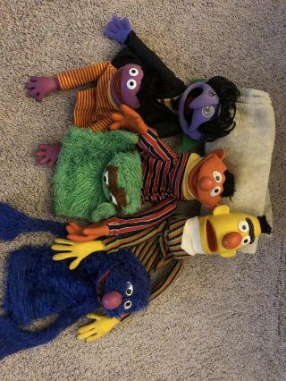 Vintage Sesame Street Puppets - Set Of Six
