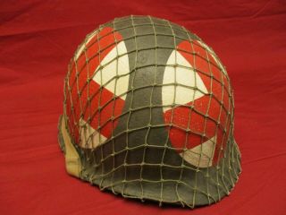 WW2 MEDIC HELMET WITH LINER AND NET 2