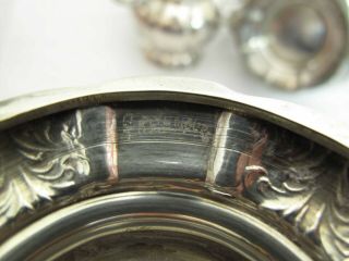 & Heavy Antique German 800 Silver 4 Piece Tea & Coffee Set 2532 Grams 12